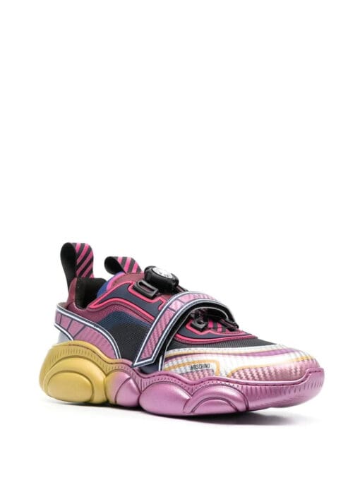 Moschino  logo-patch colour-block sneakers - Image 2