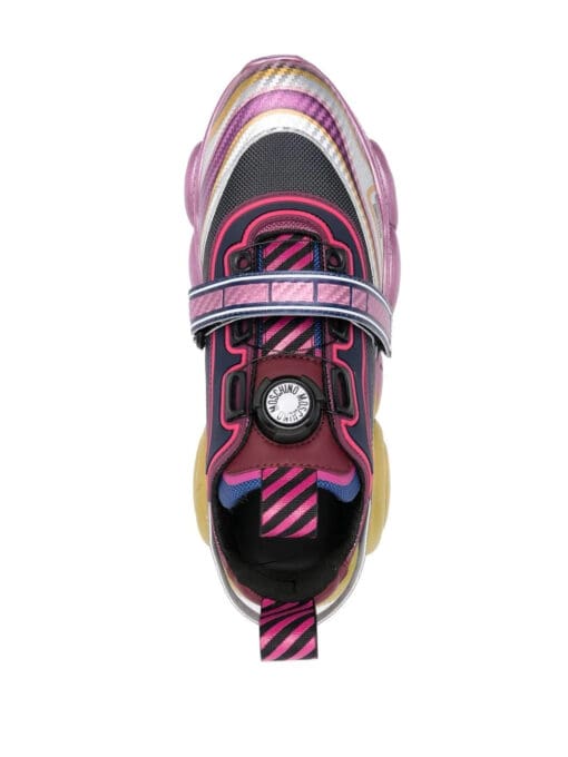 Moschino  logo-patch colour-block sneakers - Image 4