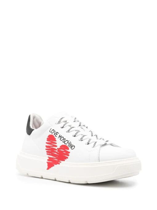 Love Moschino  heart-print platform sneakers - Image 2