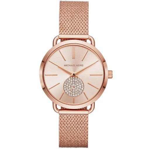 Michael Kors Portia Rose Gold Watch MK3845