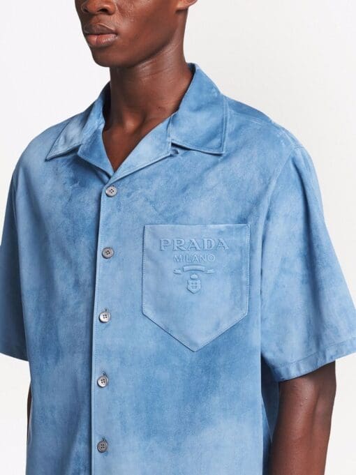 Prada  short-sleeve suede shirt - Image 3