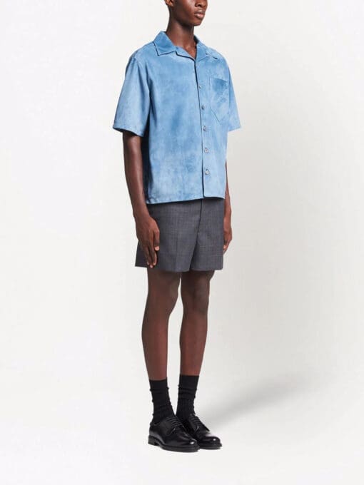 Prada  short-sleeve suede shirt - Image 2