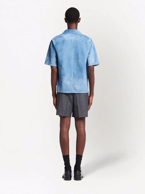 Prada  short-sleeve suede shirt - Image 4