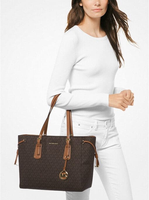 MICHAEL MICHAEL KORS Voyager Medium Logo Tote Bag - Image 3