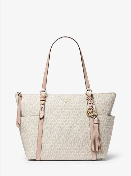 MICHAEL MICHAEL KORS Sullivan Large Logo Top-Zip Tote Bag