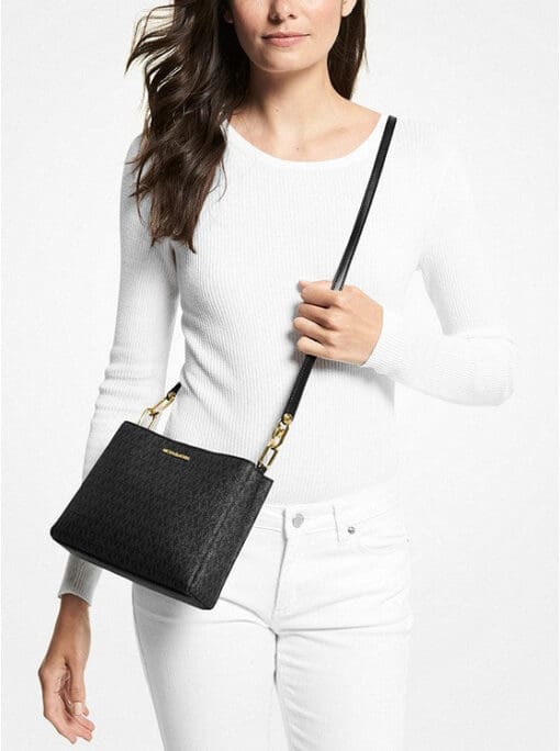 MICHAEL MICHAEL KORS Trisha Medium Logo Crossbody Bag - Image 3