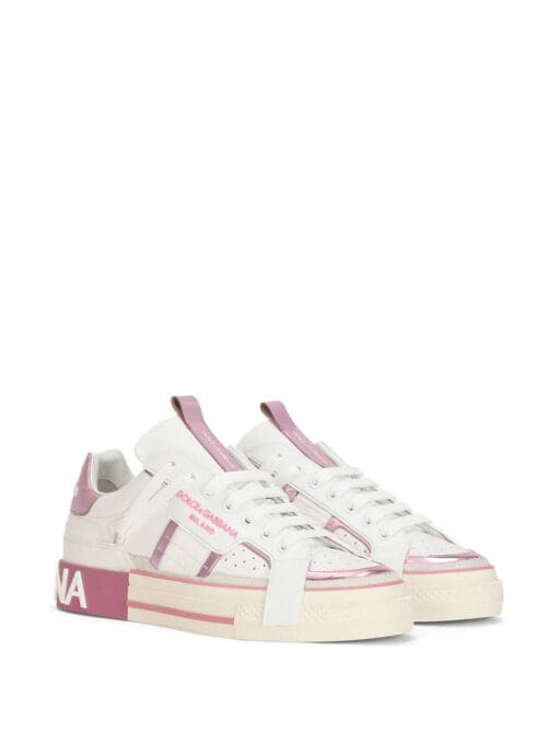 Dolce & Gabbana  logo-stripe low-top sneakers - Image 2