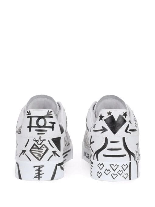 Dolce & Gabbana  graphic-print lace-up sneakers - Image 3