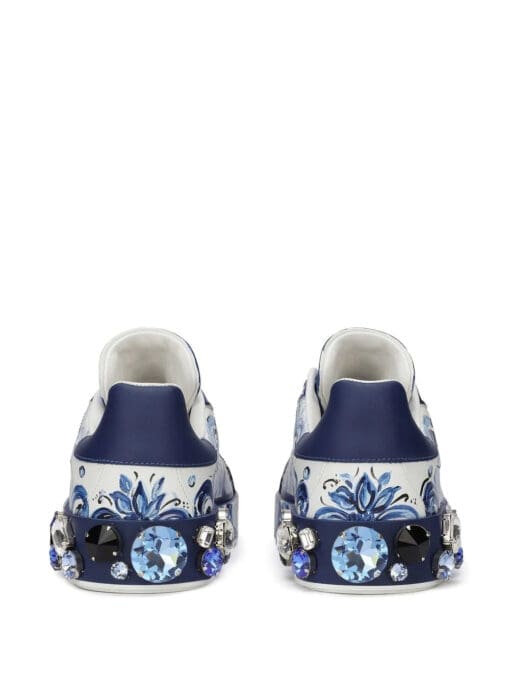 Dolce & Gabbana  Portofino Majolica-print sneakers - Image 3