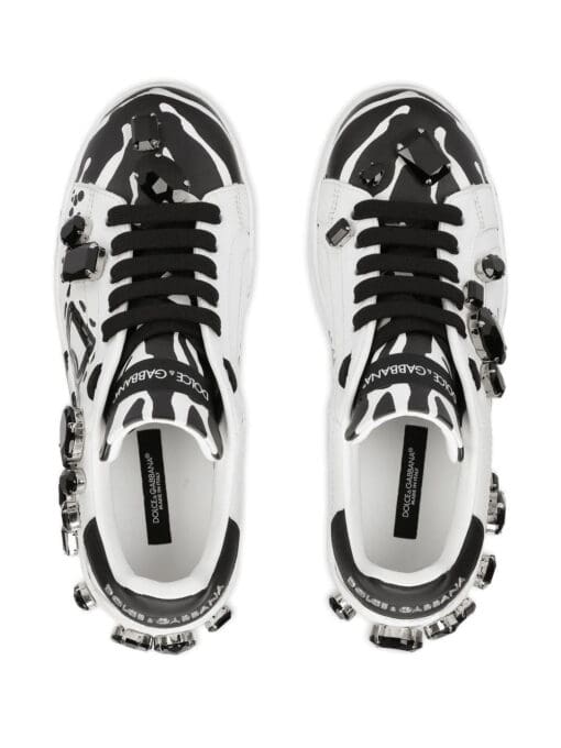 Dolce & Gabbana  all-over logo-print low-top sneakers - Image 4