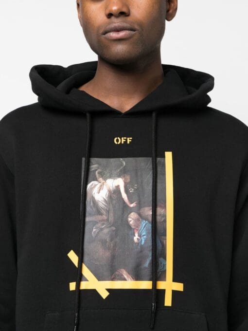 Off-White  Arrows-motif drawstring hoodie - Image 4