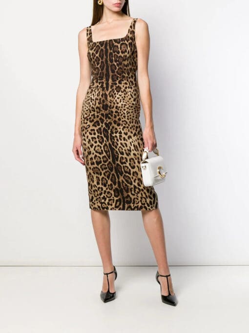 Dolce & Gabbana  leopard print fitted dress - Image 2