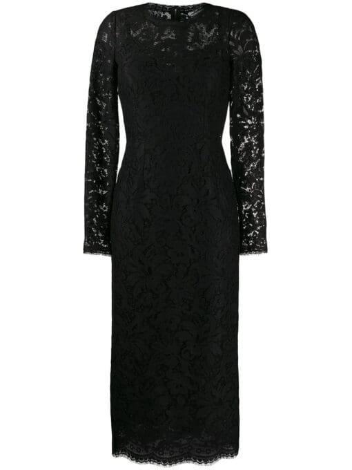 Dolce & Gabbana  floral lace midi dress