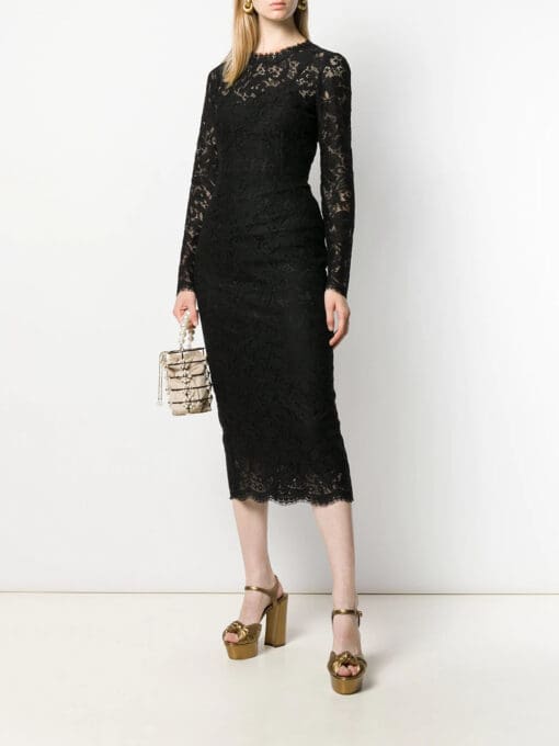 Dolce & Gabbana  floral lace midi dress - Image 2