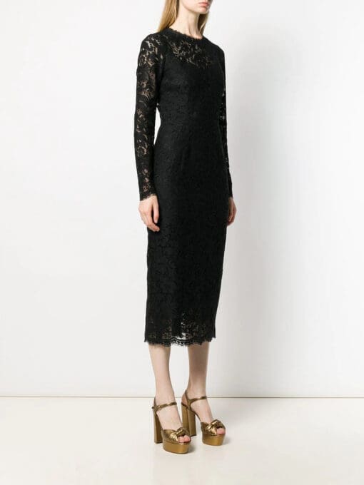 Dolce & Gabbana  floral lace midi dress - Image 3