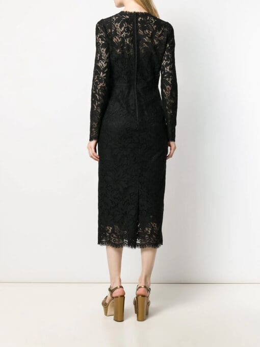 Dolce & Gabbana  floral lace midi dress - Image 4