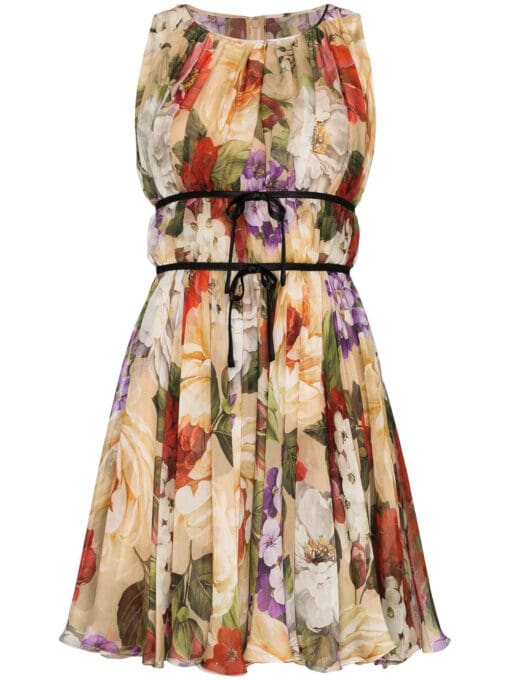 Dolce & Gabbana  floral print chiffon dress