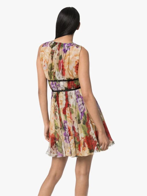 Dolce & Gabbana  floral print chiffon dress - Image 4