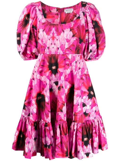 Alexander McQueen  abstract floral print dress