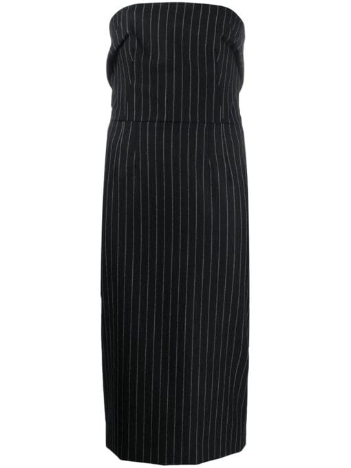 Dolce & Gabbana  pinstriped strapless fitted dress