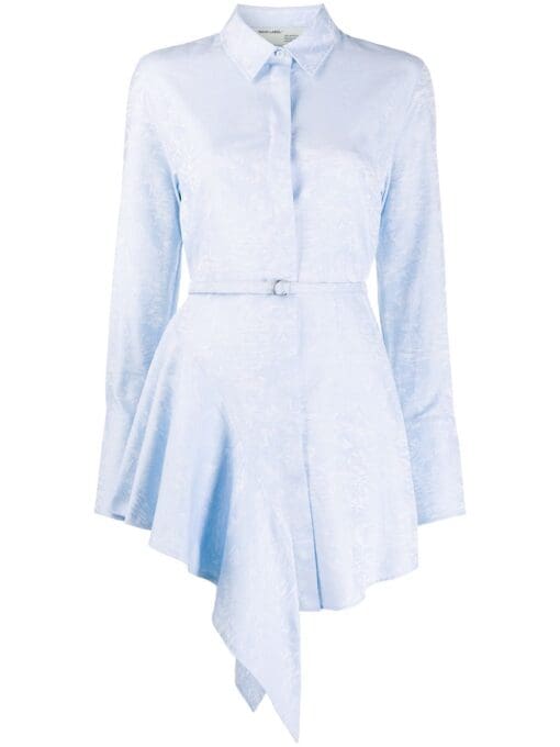 Off-White  jacquard-woven shirt dress