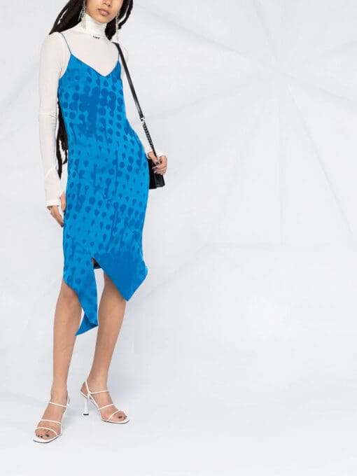 Off-White  jacquard-woven slip dress - Image 2