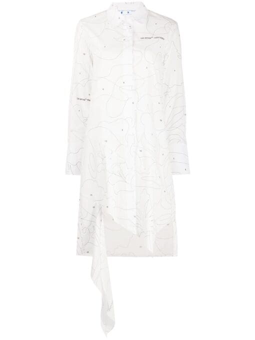 Off-White  Puzzle shirt dress