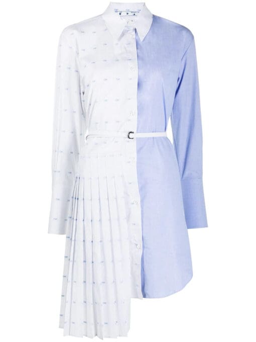 Off-White  pleated shirt dress