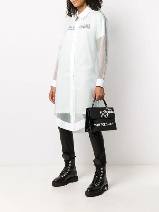 Off-White  Free Winona-print shirt dress - Image 2