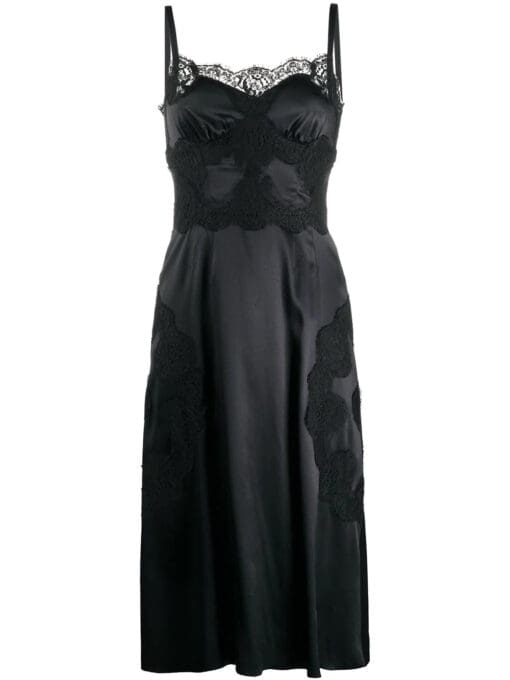 Dolce & Gabbana  satin lace-trim slip dress