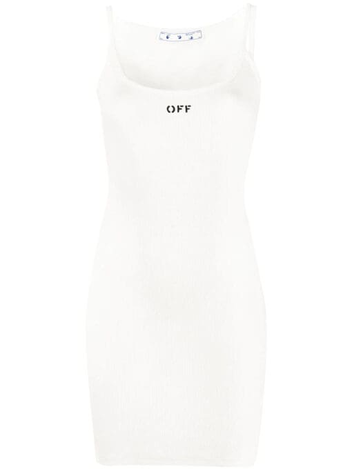 Off-White  basic ribbed dress