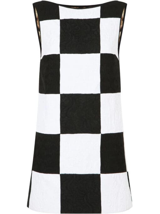 Dolce & Gabbana  patchwork jacquard sleeveless dress