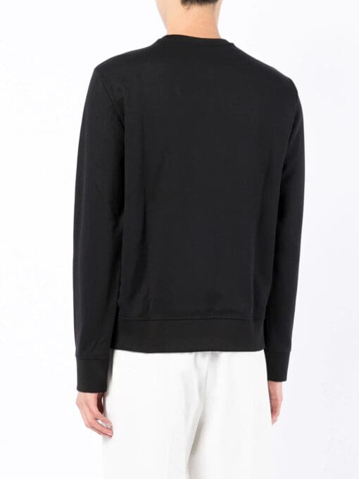 Armani Exchange  logo-print rib-trimmed sweatshirt - Image 4