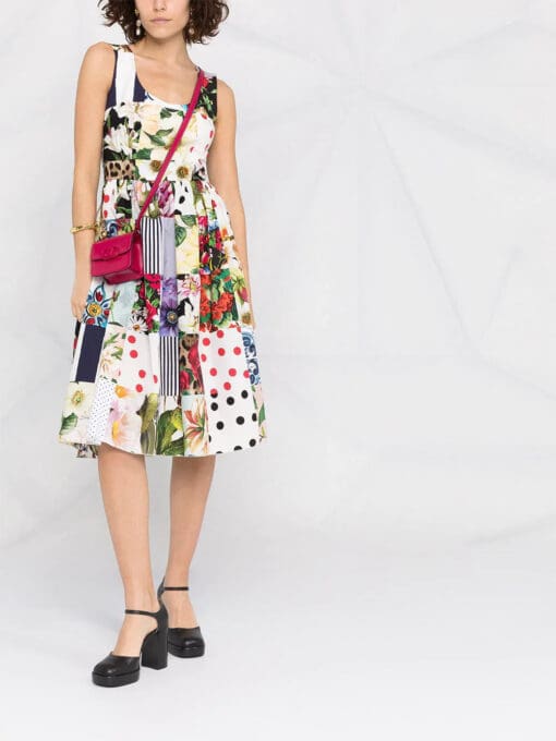 Dolce & Gabbana  patchwork midi dress - Image 2