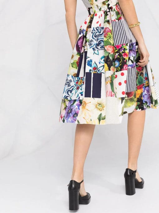 Dolce & Gabbana  patchwork midi dress - Image 3