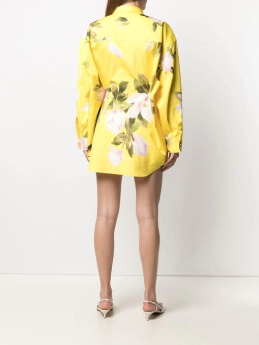 Valentino Garavani  floral print shirt mini dress - Image 4