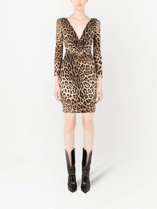 Dolce & Gabbana  leopard-print dress - Image 3