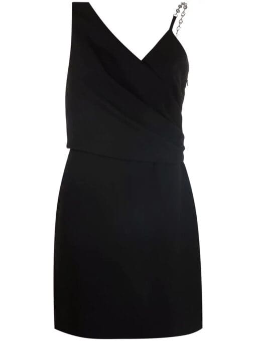 Givenchy  chain-strap asymmetric-neck dress