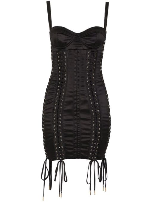 Dolce & Gabbana  lace-up sleeveless dress