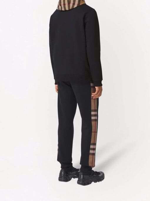 Burberry  check-detail hoodie - Image 4