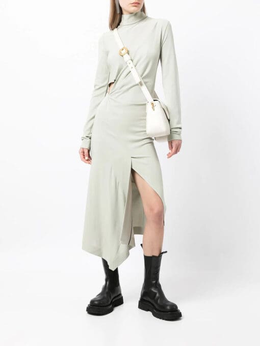 Off-White  cut-out asymmetric slim dress - Image 2