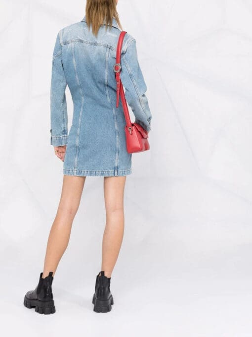 Off-White  long-sleeve denim shirtdress - Image 4