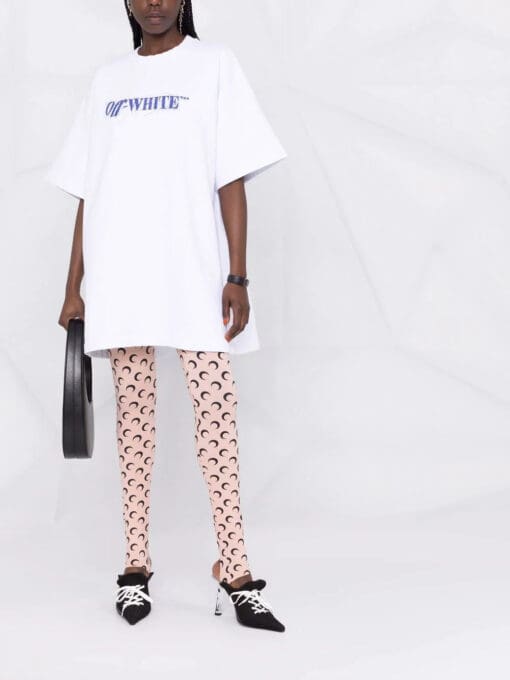 Off-White  logo-print T-shirt dress - Image 2