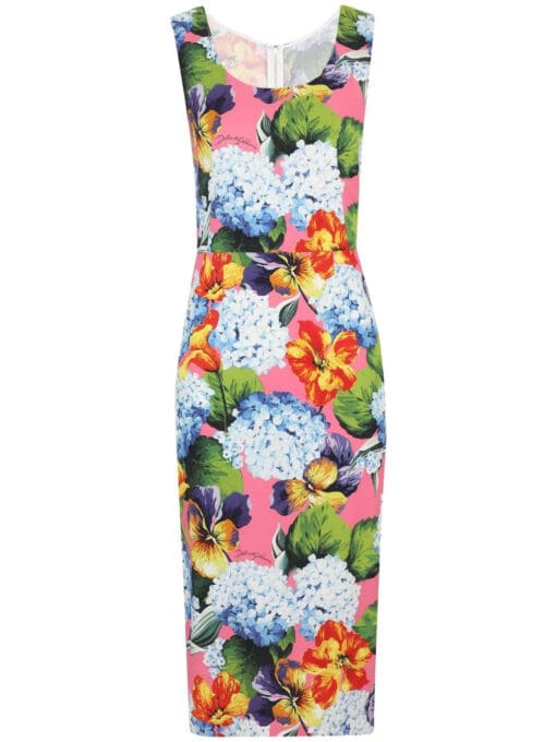 Dolce & Gabbana  sleeveless graphic-print dress