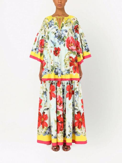 Dolce & Gabbana  floral-print cotton maxi dress - Image 3