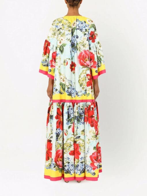 Dolce & Gabbana  floral-print cotton maxi dress - Image 4