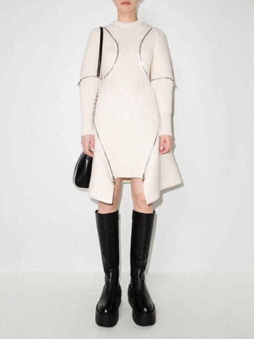 Alexander McQueen  zip-detailing knitted dress - Image 2