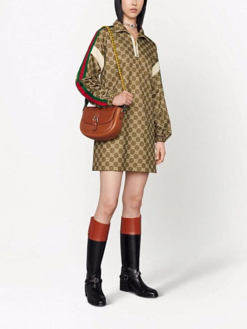 Gucci  Interlocking G high-neck minidress - Image 2