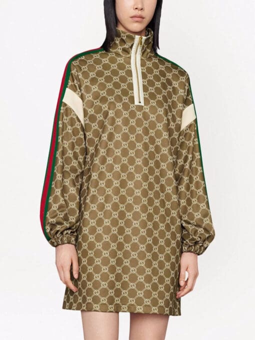 Gucci  Interlocking G high-neck minidress - Image 3