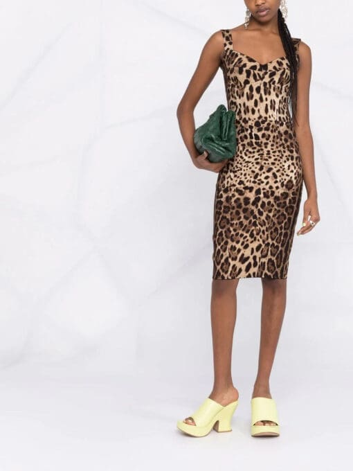 Dolce & Gabbana  leopard-print sleeveless dress - Image 2